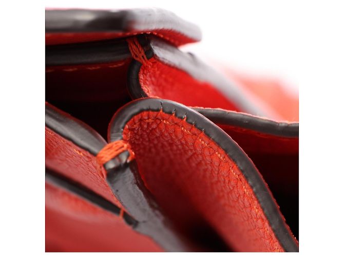 Céline Bolso de mano Celine Luggage Mini Shopper Roja - vista 5