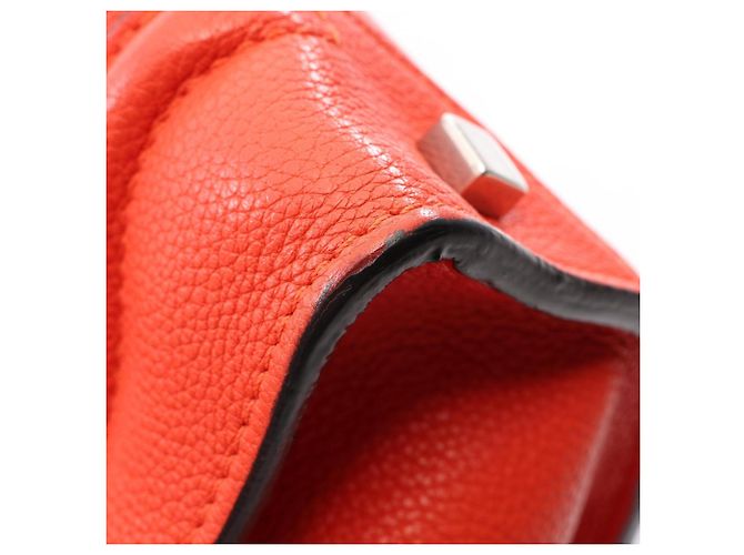 Céline Bolso de mano Celine Luggage Mini Shopper Roja - vista 6