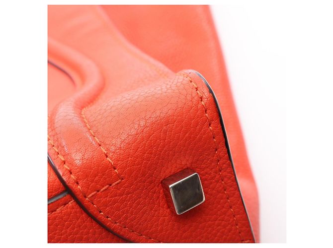 Céline Bolso de mano Celine Luggage Mini Shopper Roja - vista 7