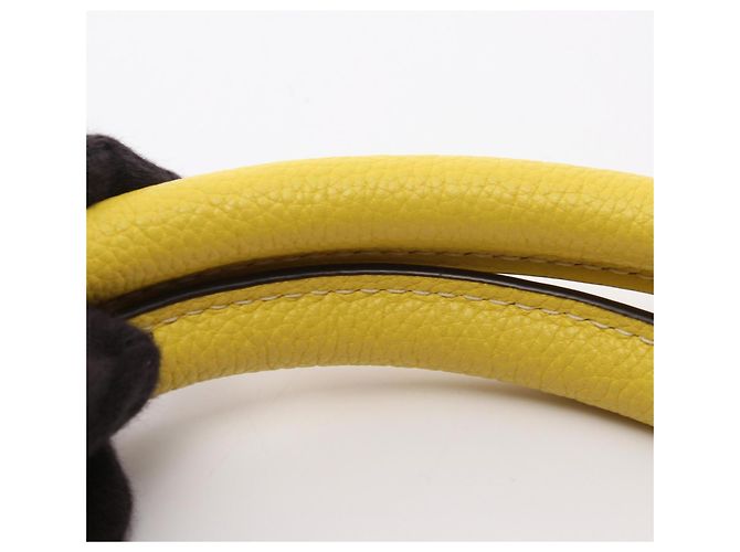 Céline Bolso de mano Celine Luggage Mini Shopper Amarillo - vista 10