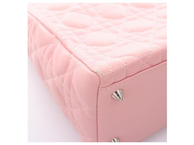 Borsa Christian Dior Lady Medium Cannage Rosa - vista 12