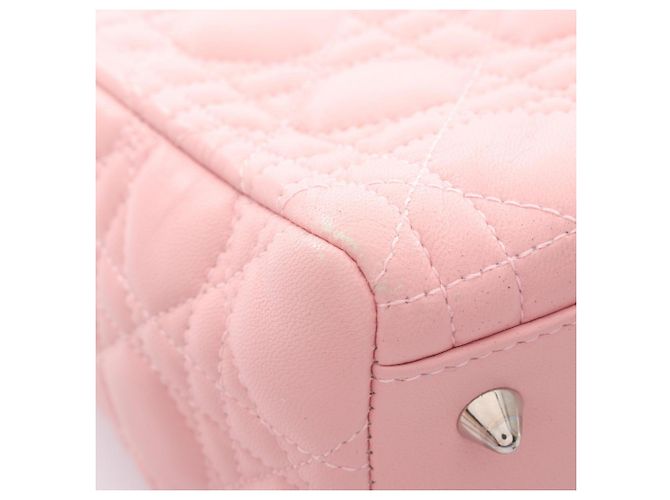 Borsa Christian Dior Lady Medium Cannage Rosa - vista 14
