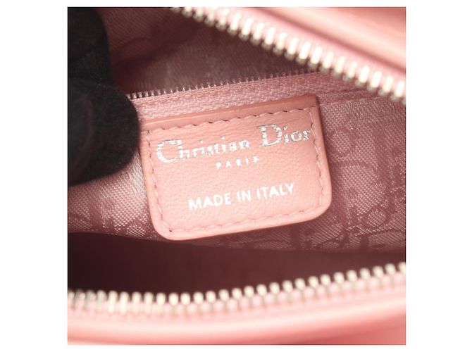 Borsa Christian Dior Lady Medium Cannage Rosa - vista 4