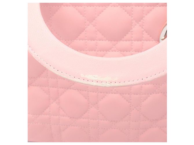 Borsa Christian Dior Lady Medium Cannage Rosa - vista 9