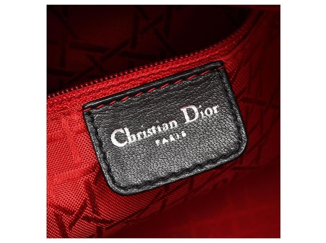 Borsa a mano 2-Way Lady Dior Large Cannage Christian Dior Nero - vista 4