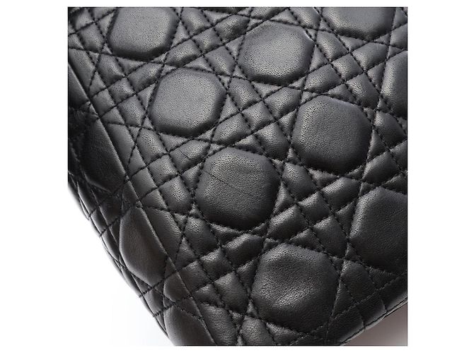 Borsa a mano 2-Way Lady Dior Large Cannage Christian Dior Nero - vista 6