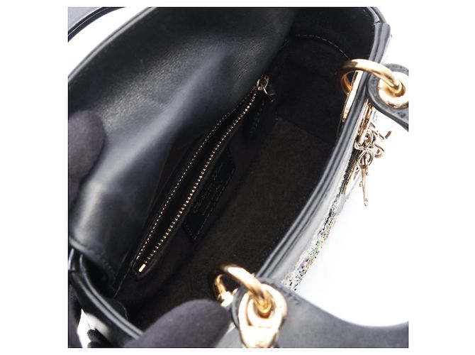 Christian Dior Dior Niki de Saint Phalle LADY DIOR MINI Borsa a mano 2WAY Nero - vista 3
