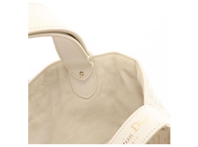 Borsa Christian Dior Dior Toujours Small Cannage Bianco - vista 5