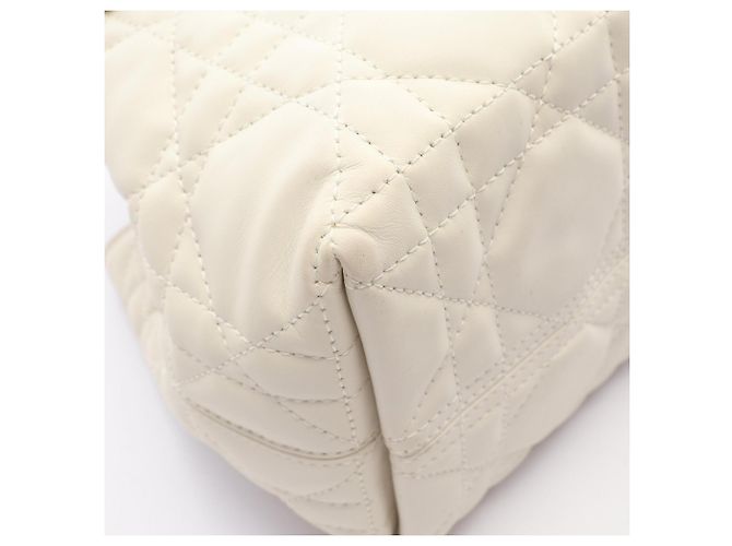 Borsa Christian Dior Dior Toujours Small Cannage Bianco - vista 6