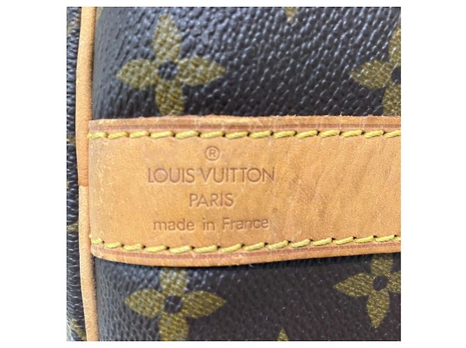 Louis Vuitton Keepall Bandoulière 55 Boston Bag Marrone - vista 4