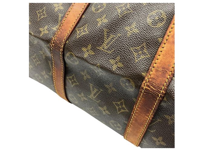 mala Louis Vuitton Keepall Bandoulière 55 Marrom - vista 5