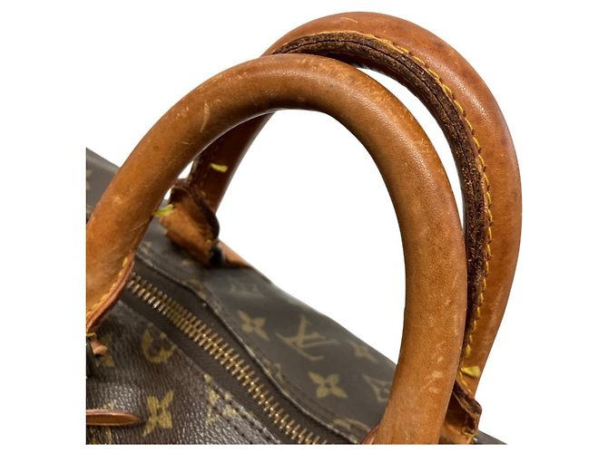 mala Louis Vuitton Keepall Bandoulière 55 Marrom - vista 6