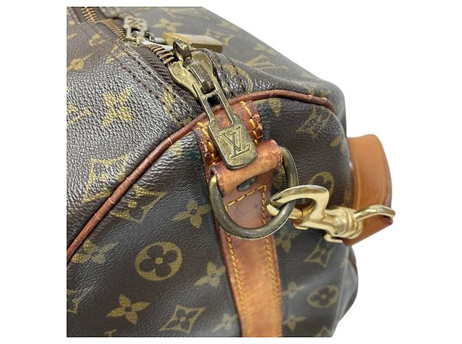 mala Louis Vuitton Keepall Bandoulière 55 Marrom - vista 7