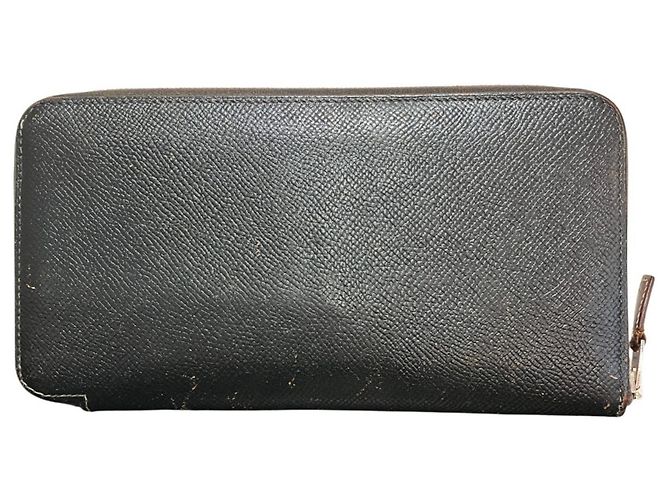 Hermès Cartera larga Hermes Azap Silk en piel Epsom negra Negro - vista 2