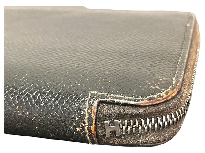 Hermès Cartera larga Hermes Azap Silk en piel Epsom negra Negro - vista 6