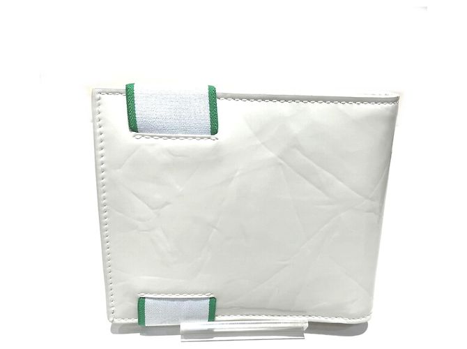 Cartera bi-fold Bottega Veneta Blanco Verde - vista 2