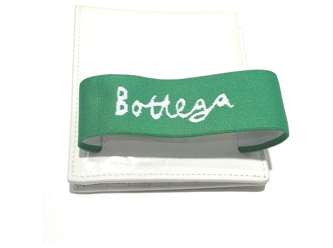 Cartera bi-fold Bottega Veneta Blanco Verde - vista 9