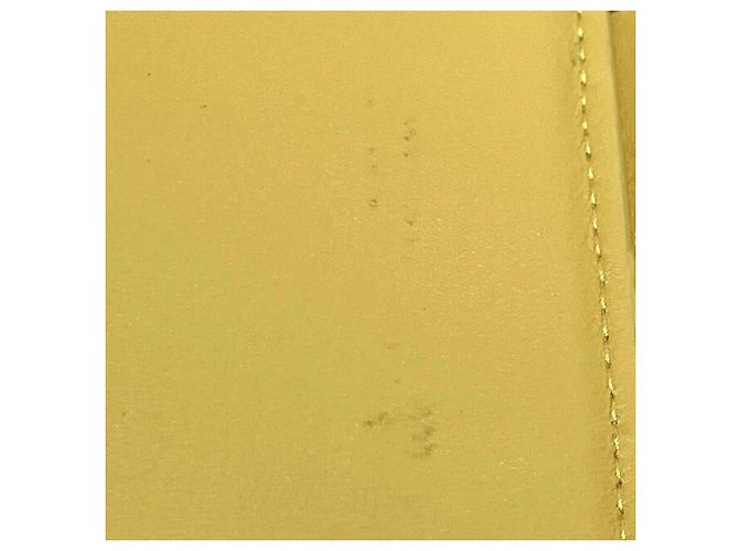 Cartera tri-fold de piel amarilla Bottega Veneta Amarillo - vista 9