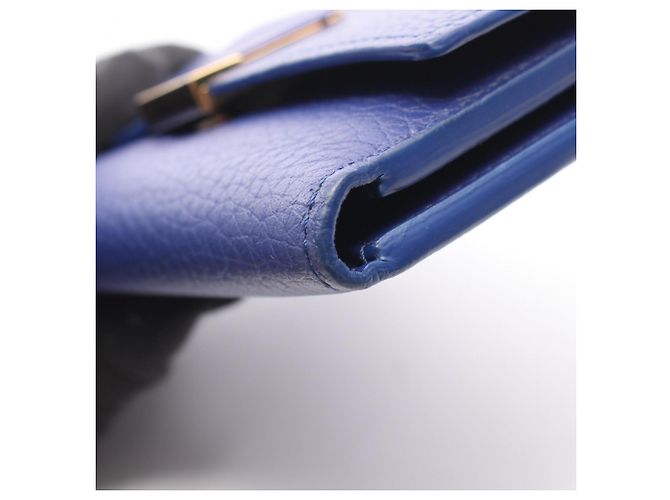 Louis Vuitton Portefeuille Capucines Compact Bi-fold Wallet Blau - Ansicht 10
