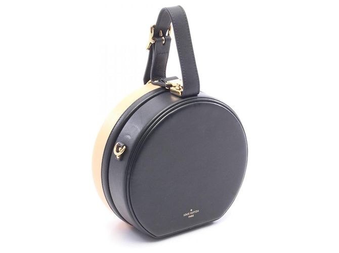 Borsa Louis Vuitton Petite Boite Chapeau Nero Beige - vista 2