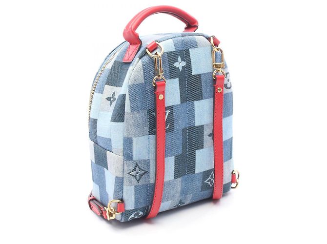 Mochila Louis Vuitton Palm Springs MINI Vermelho Azul - vista 2