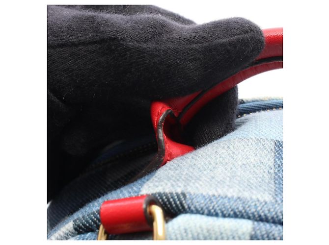 Mochila Louis Vuitton Palm Springs MINI Vermelho Azul - vista 7