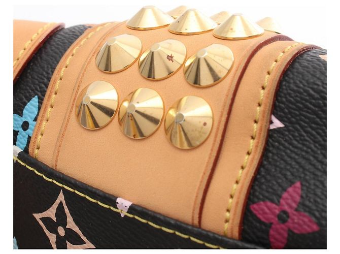 Borsa a mano 2-Way Louis Vuitton Courtney MM Monogram Multicolor Noir Nero Multicolore - vista 10