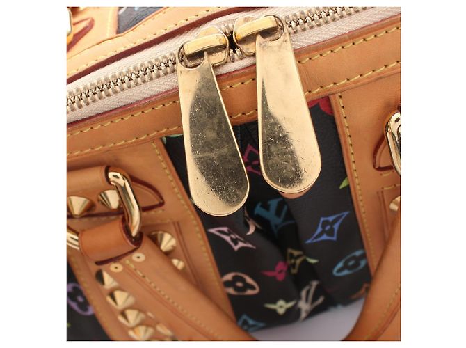 Borsa a mano 2-Way Louis Vuitton Courtney MM Monogram Multicolor Noir Nero Multicolore - vista 15
