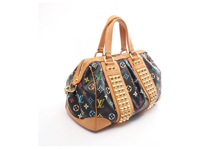 Borsa a mano 2-Way Louis Vuitton Courtney MM Monogram Multicolor Noir Nero Multicolore - vista 2