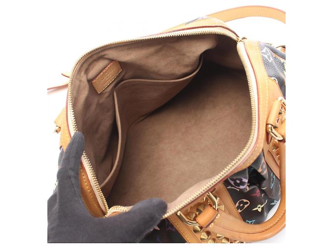 Borsa a mano 2-Way Louis Vuitton Courtney MM Monogram Multicolor Noir Nero Multicolore - vista 3