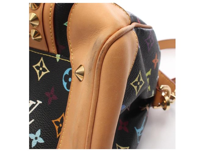 Borsa a mano 2-Way Louis Vuitton Courtney MM Monogram Multicolor Noir Nero Multicolore - vista 6