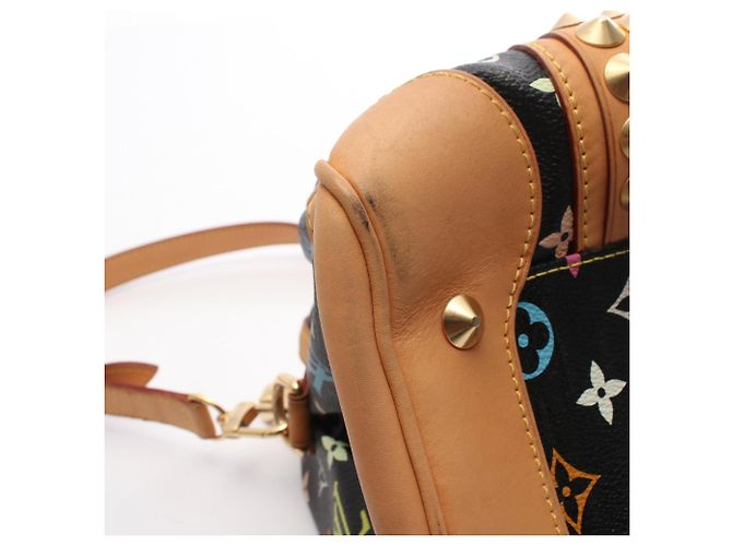 Borsa a mano 2-Way Louis Vuitton Courtney MM Monogram Multicolor Noir Nero Multicolore - vista 7