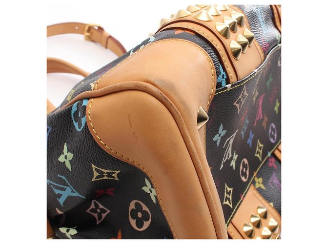 Borsa a mano 2-Way Louis Vuitton Courtney MM Monogram Multicolor Noir Nero Multicolore - vista 8
