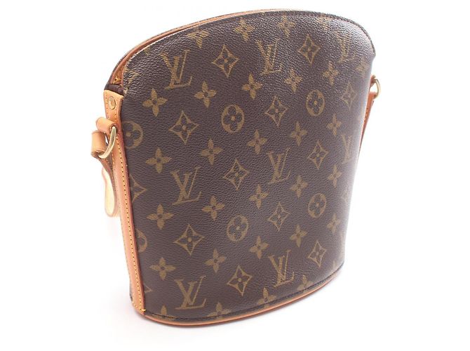 Louis Vuitton Druot Monogram Schultertasche Braun - Ansicht 2
