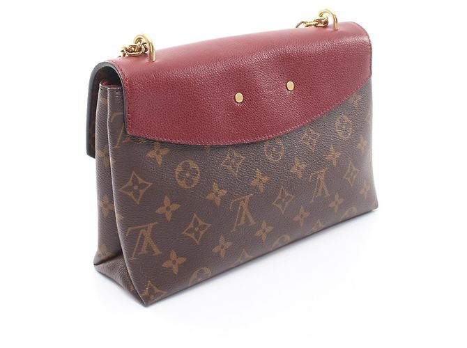 Louis Vuitton Saint Placido Monogram Schultertasche Braun Bordeaux Monogramm - Ansicht 2