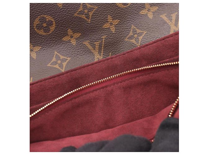 Louis Vuitton Saint Placido Monogram Schultertasche Braun Bordeaux Monogramm - Ansicht 6