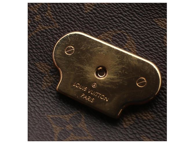 Louis Vuitton Saint Placido Monogram Schultertasche Braun Bordeaux Monogramm - Ansicht 9
