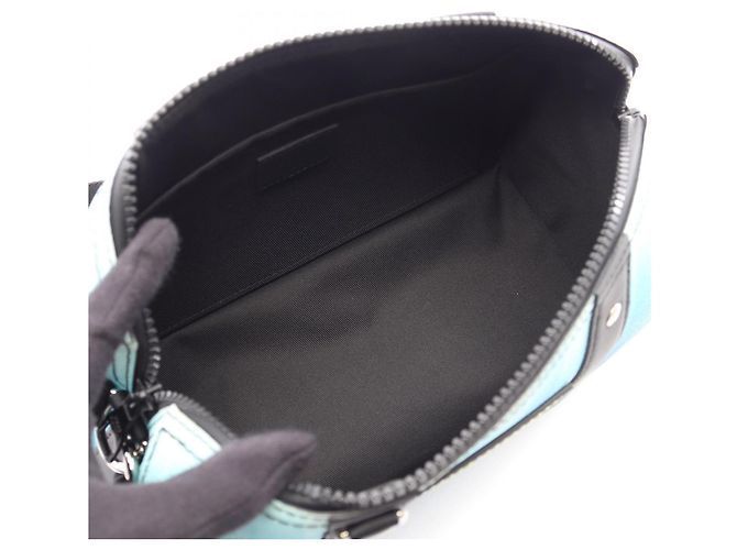 Louis Vuitton City Keepall Damier Stripe Schultertasche Blau Mehrfarben - Ansicht 3