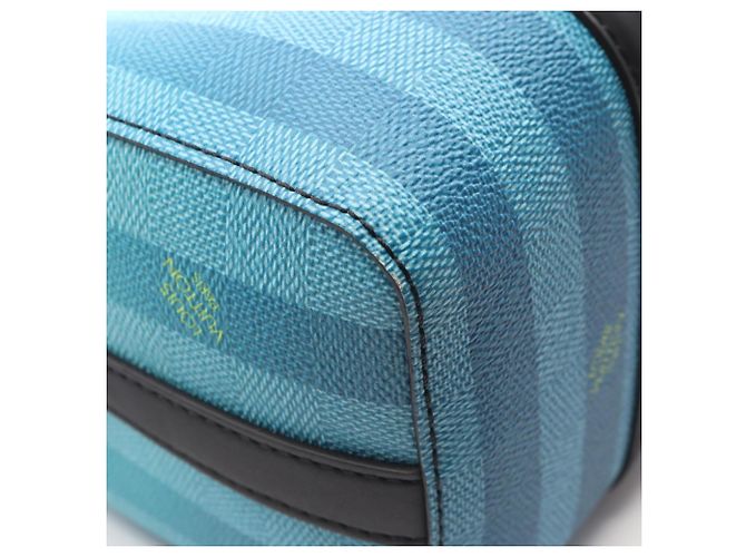Louis Vuitton City Keepall Damier Stripe Schultertasche Blau Mehrfarben - Ansicht 6