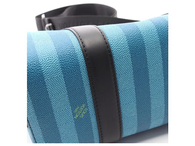 Louis Vuitton City Keepall Damier Stripe Schultertasche Blau Mehrfarben - Ansicht 7