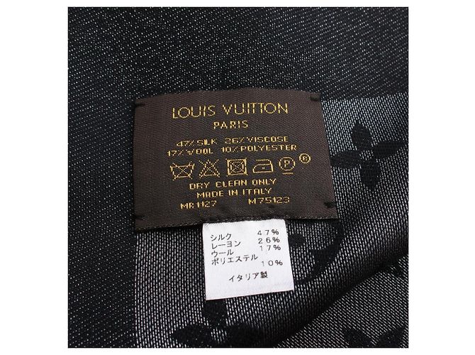 Louis Vuitton Monogram Shine Shawl Black Silvery - view 2