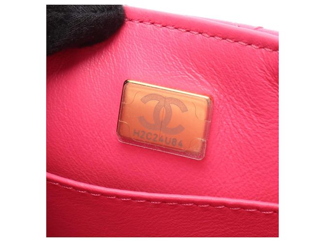 Borsa a tracolla Mini Flap Chain Chanel Matelassé Rosa - vista 5