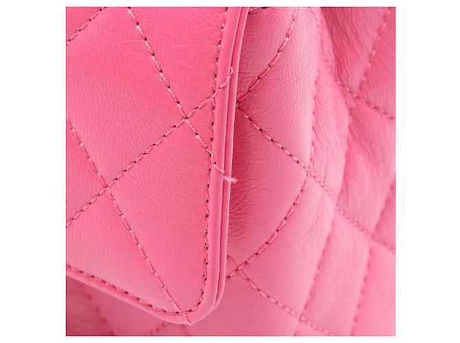 Borsa a tracolla Mini Flap Chain Chanel Matelassé Rosa - vista 9
