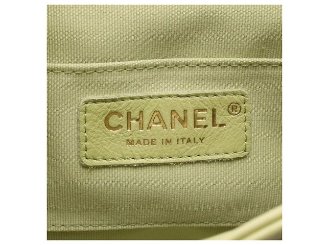 Zaino/Borsa Chanel Matelassé in pelle verde - vista 4