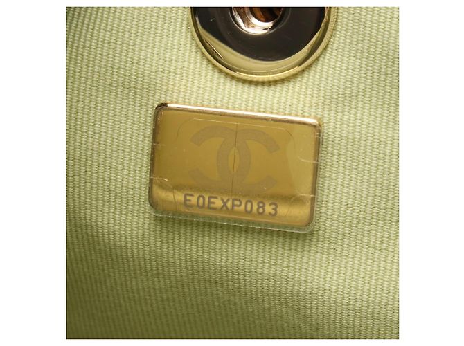 Zaino/Borsa Chanel Matelassé in pelle verde - vista 5