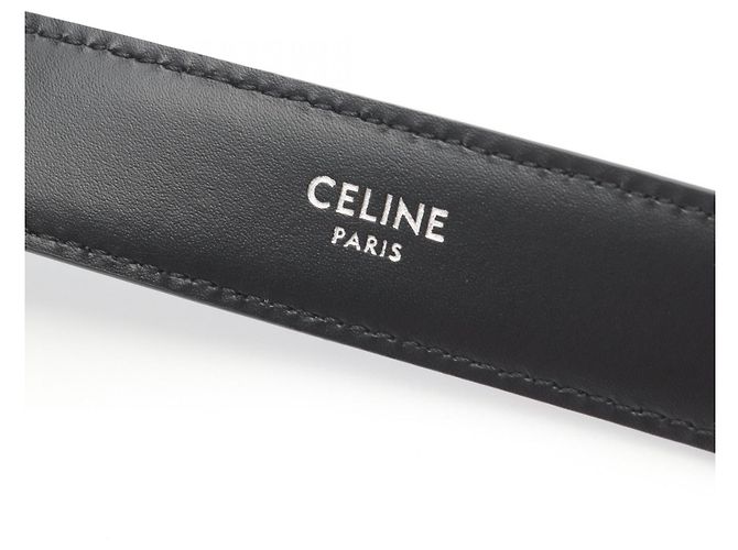 Céline Cintura in pelle Celine BC-17 25mm da uomo Nero - vista 4