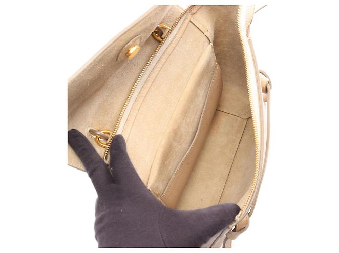 Céline Celine Belt Bag Micro - Handtasche aus beigem Leder - Ansicht 3