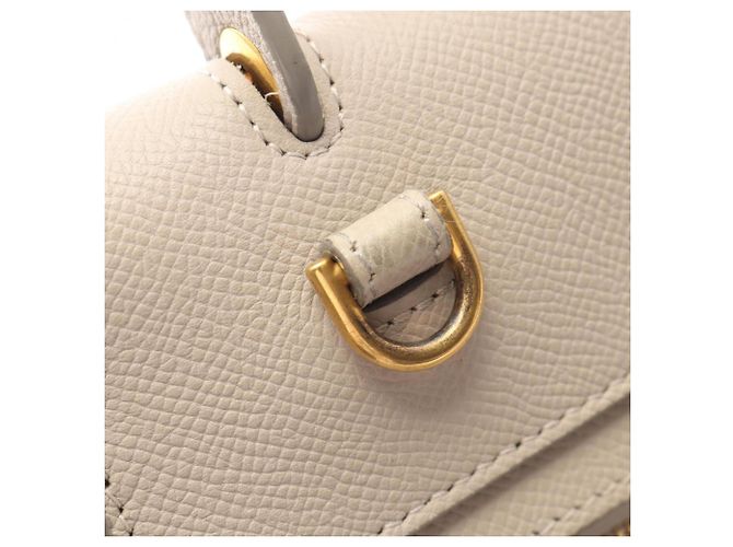 Céline Bolso de mano Celine Belt Bag Micro Castaño - vista 10
