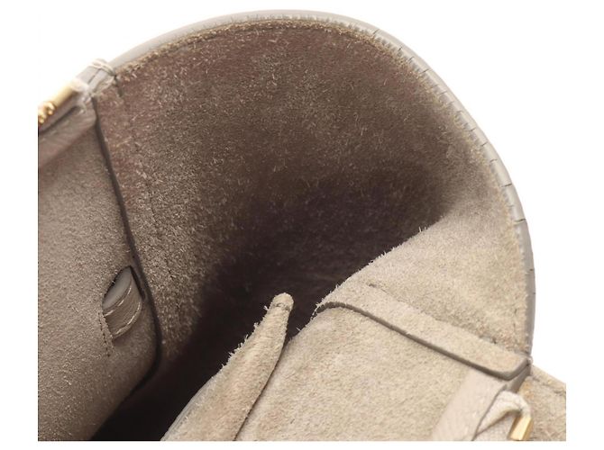 Céline Bolso de mano Celine Belt Bag Micro Castaño - vista 5