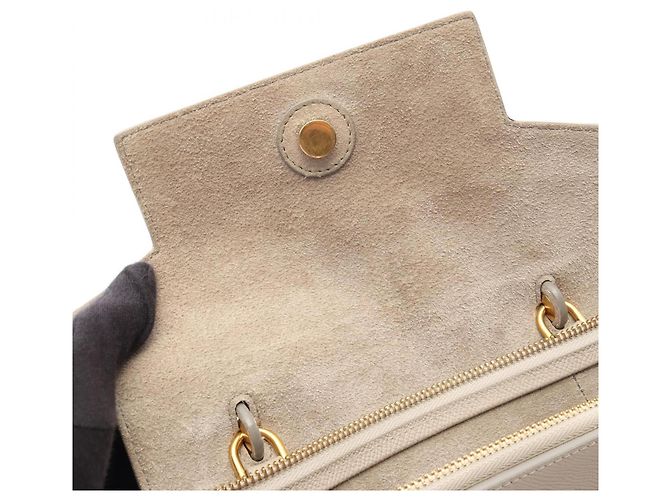 Céline Bolso de mano Celine Belt Bag Micro Castaño - vista 7
